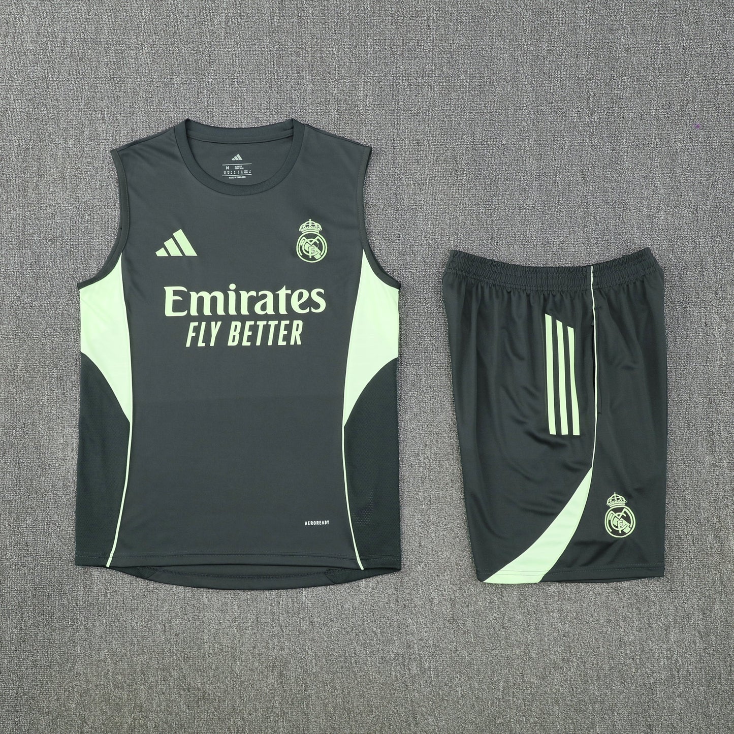 Kit Tank Top + Shorts Real Madrid Green 25/26