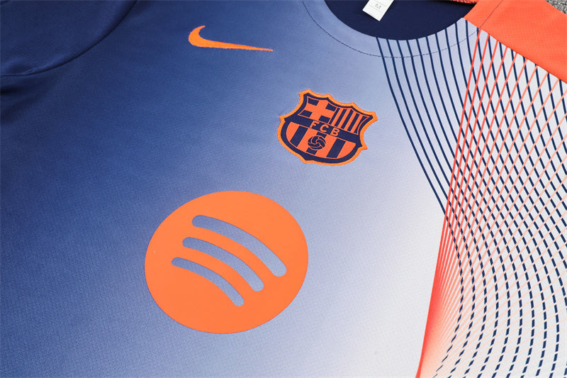 Kit Shirt + Shorts Barcelona Blue/Orange 25/26