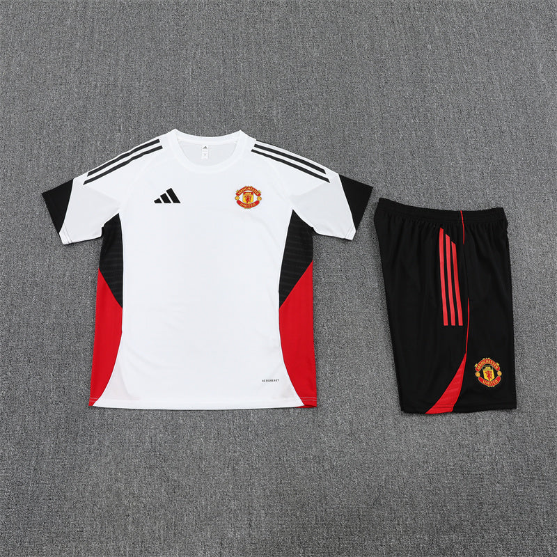 Kit Shirt + Shorts Manchester United White/Black Training 25/26