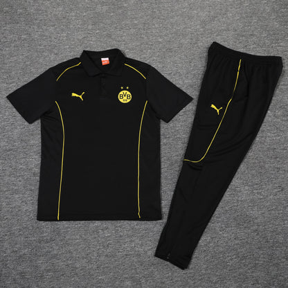 Kit Polo + Pants Borussia Dortmund Black 25/26