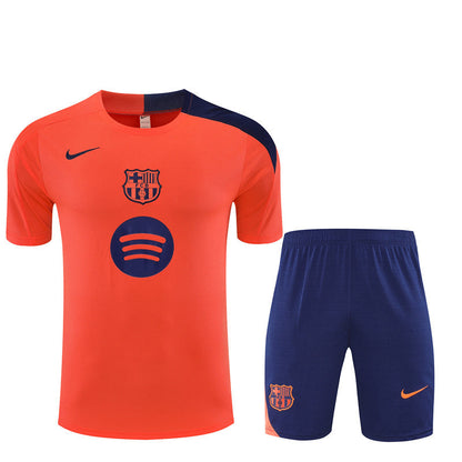 Kit Shirt + Shorts Barcelona Orange/Dark Blue 25/26
