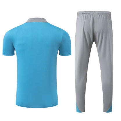 Kit Polo + Pants Atlético Madrid Blue/Grey 25/26