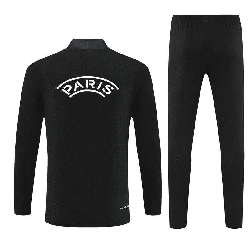 Paris Black Tracksuit Half-Zip 25/26 - CalcioVivo