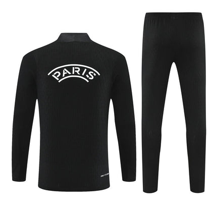 Paris Black Tracksuit Half-Zip 25/26 - CalcioVivo