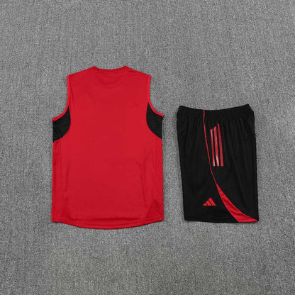 Kit Tank Top + Shorts Manchester United Training Red 25/26