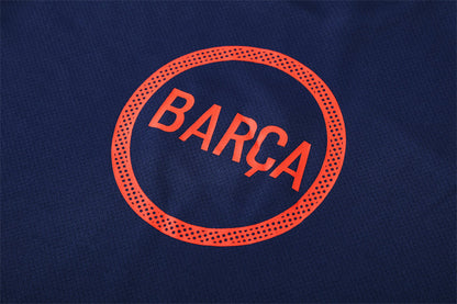 Kit Shirt + Shorts Barcelona Dark Blue/Orange 25/26