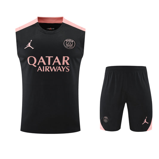 Kit Tank Top + Shorts Barcelona Black/Pink Training 25/26
