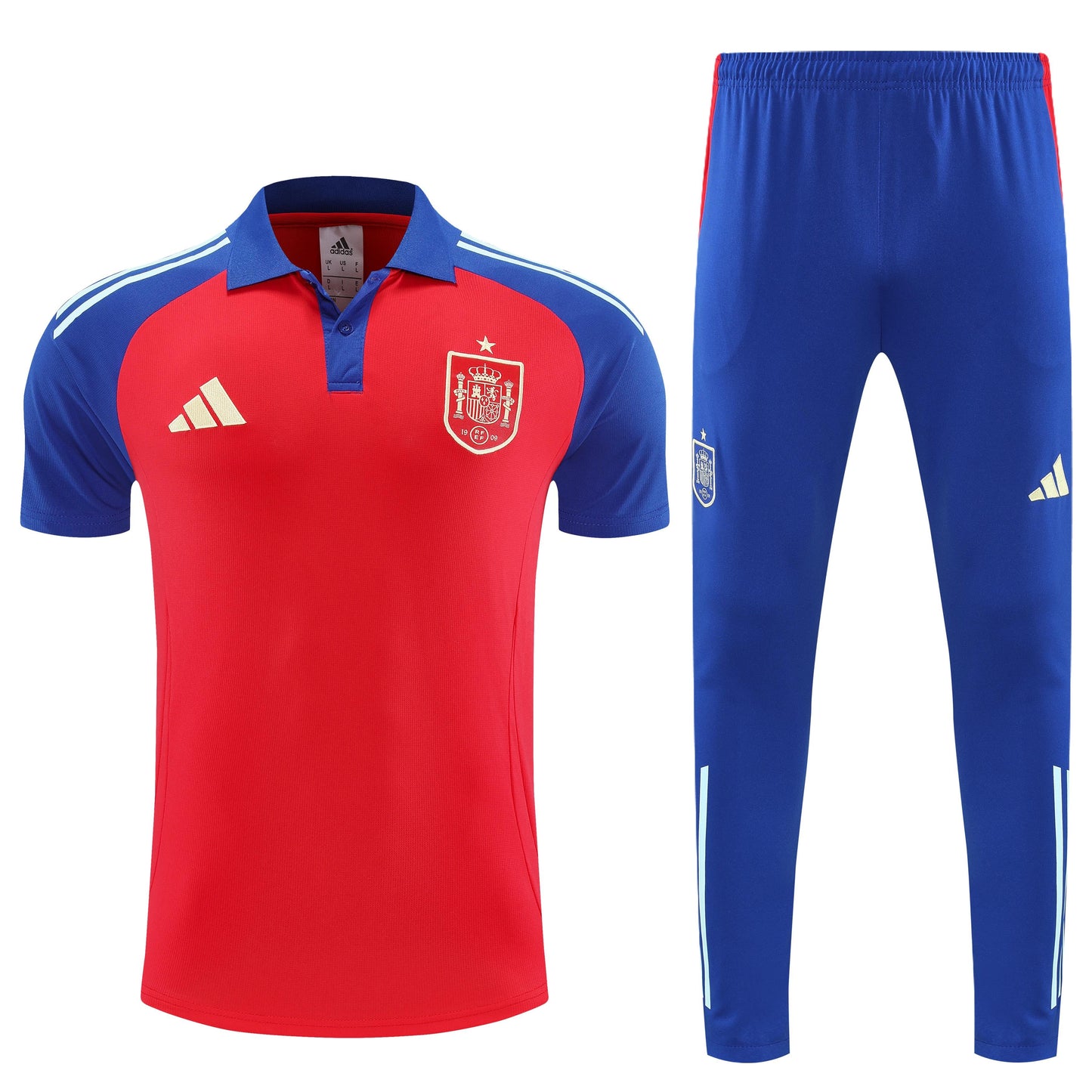 Kit Polo + Pants Spain Red/Blue 25/26