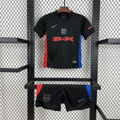 Barcelona x Travis Scott Away 24/25 Kit Kids