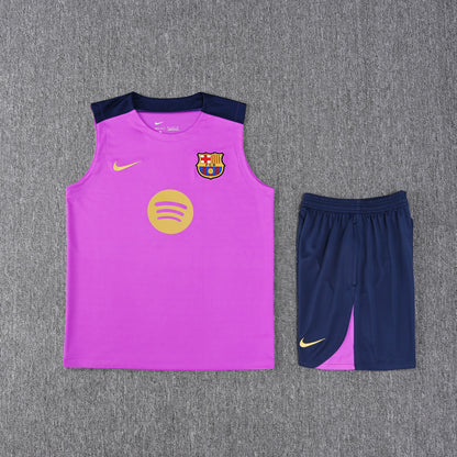 Kit Tank Top + Shorts Barcelona Purple Training 25/26
