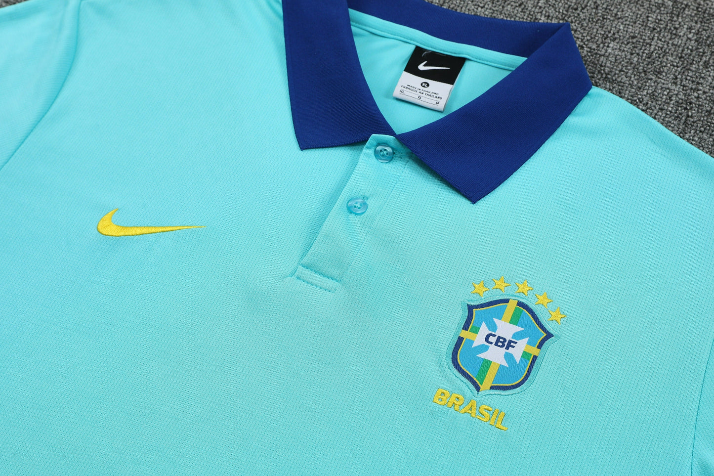 Kit Polo + Pants Brazil White/Dark Blue 25/26