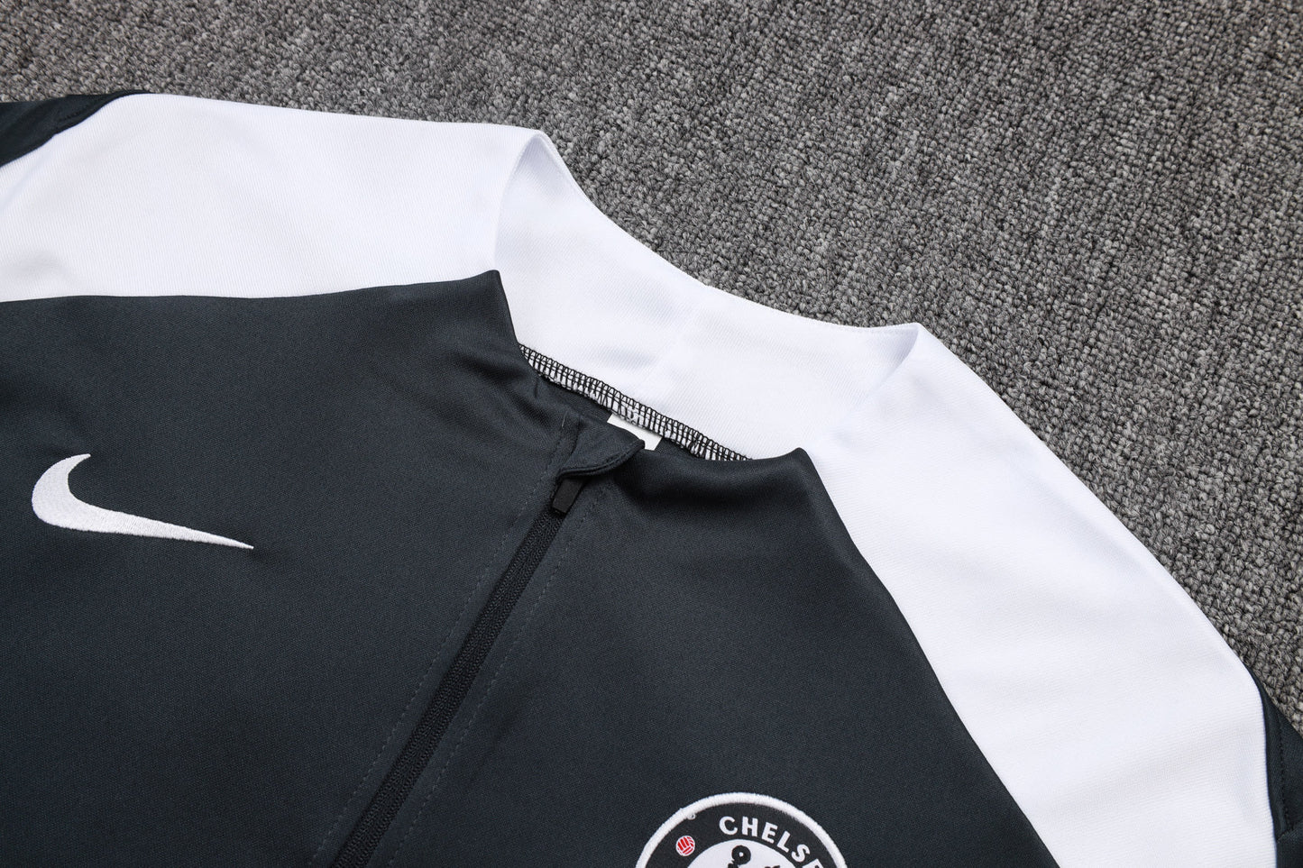 Chelsea Black Tracksuit Half-Zip 25/26