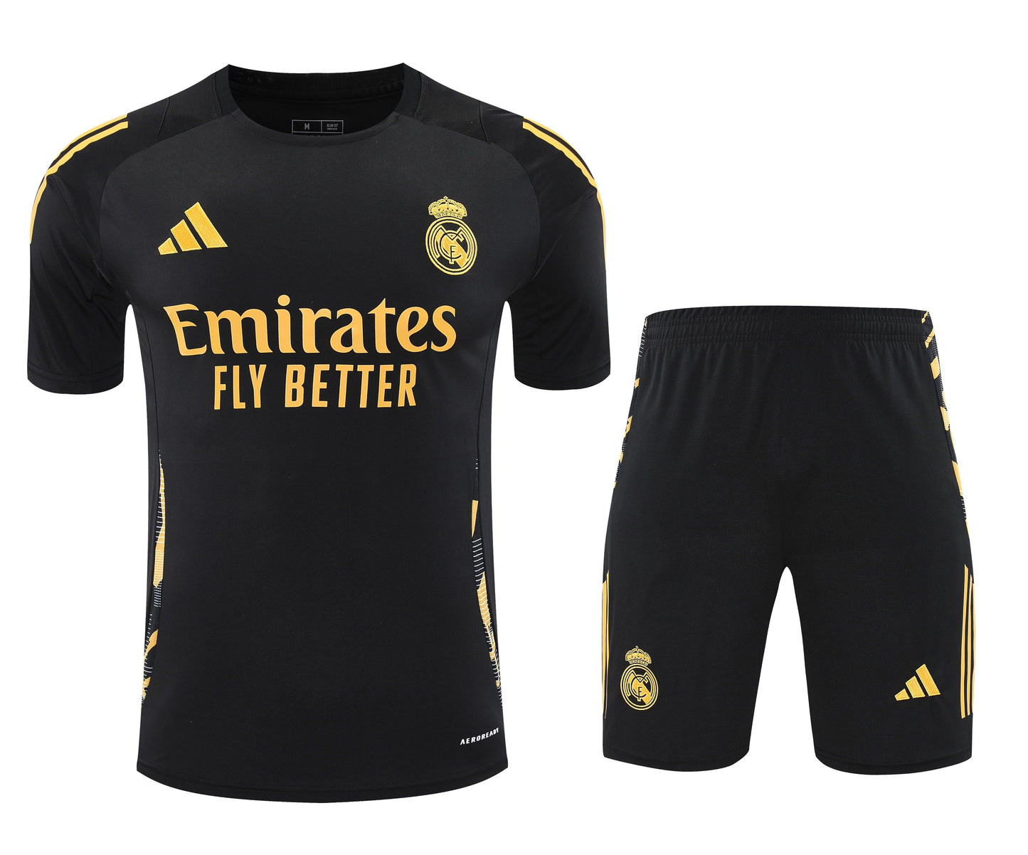 Kit Tank Top + Shorts Real Madrid Black/Orange Training 24/25