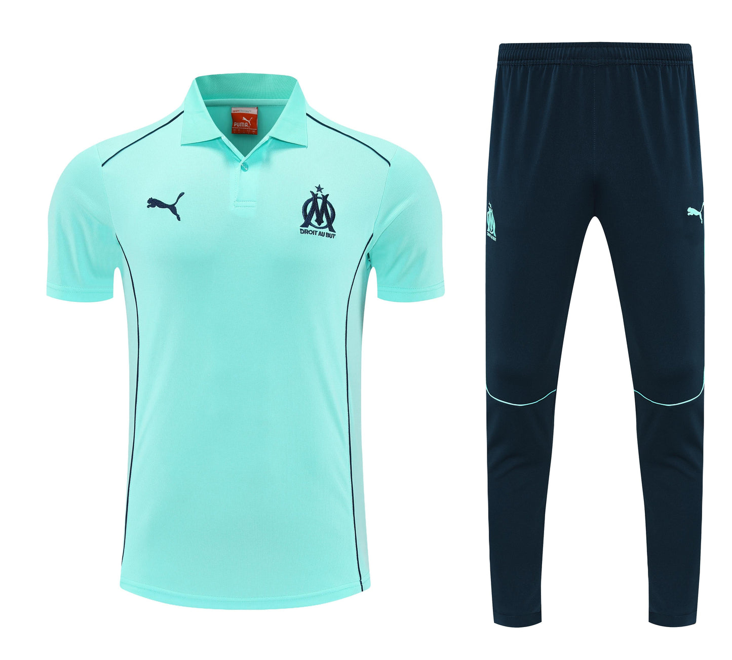Al-Nassr Light/Dark Blue 25/26 Polo + Pants Kit