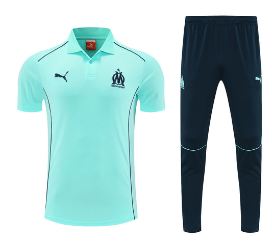 Al-Nassr Light/Dark Blue 25/26 Polo + Pants Kit