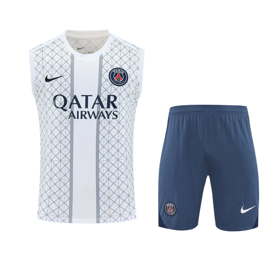 Kit Tank Top + Shorts PSG White/Blue 25/26