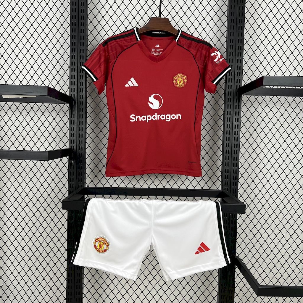 Manchester United Home 25/26 Kit Kids