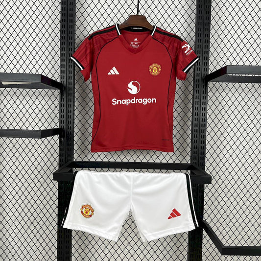 Manchester United Home 25/26 Kit Kids