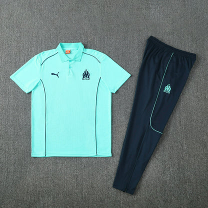 Al-Nassr Light/Dark Blue 25/26 Polo + Pants Kit