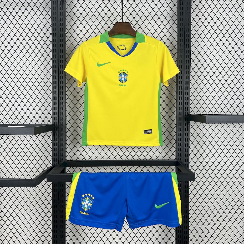 Brazil Home 2025 Kit Kids (Women's Team)