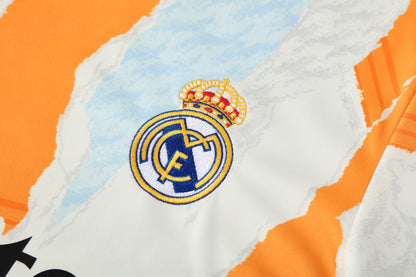 Kit Shirt + Shorts Real Madrid White/Black/Orange Training 25/26