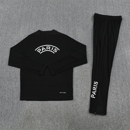Paris Black Tracksuit Half-Zip 25/26 - CalcioVivo