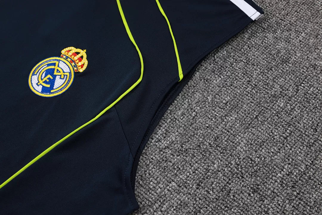 Completino Canottiera Real Madrid 25/26 Uomo Blu Navy | Kit Allenamento - CalcioVivo