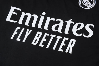 Tuta Real Madrid Nero/Bianco Half-Zip 26/27 Uomo | Tuta da Calcio - CalcioVivo