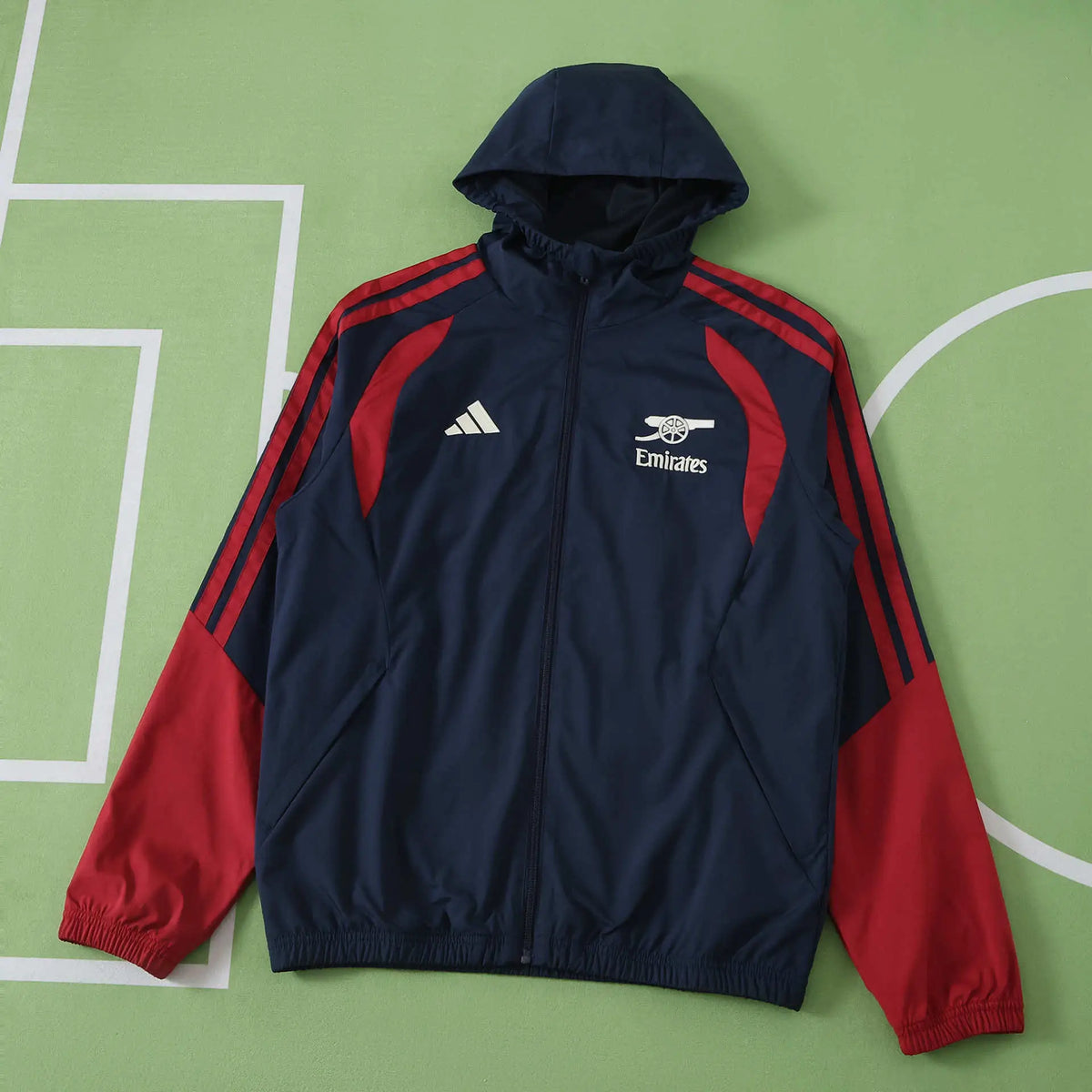 Giacca a Vento Arsenal 26/27 Blu Navy e Rosso