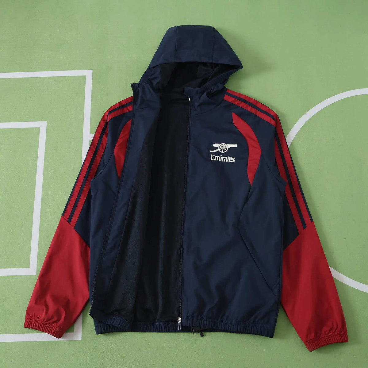 Giacca a Vento Arsenal 26/27 Blu Navy e Rosso
