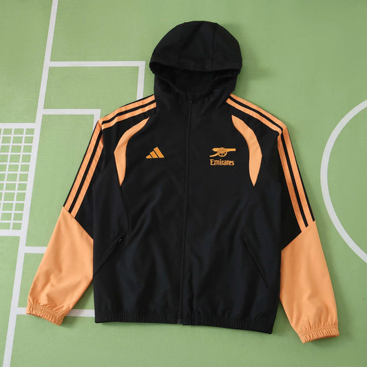 Giacca a Vento Arsenal 26/27 Nero e Arancione