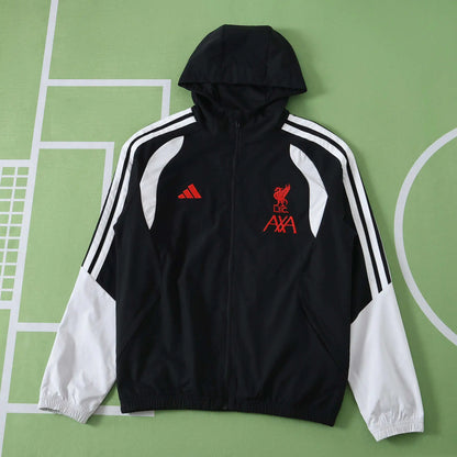 Giacca a Vento Liverpool 26/27 Nero e Bianco