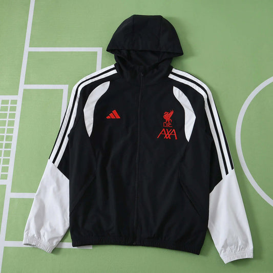 Giacca a Vento Liverpool 26/27 Nero e Bianco