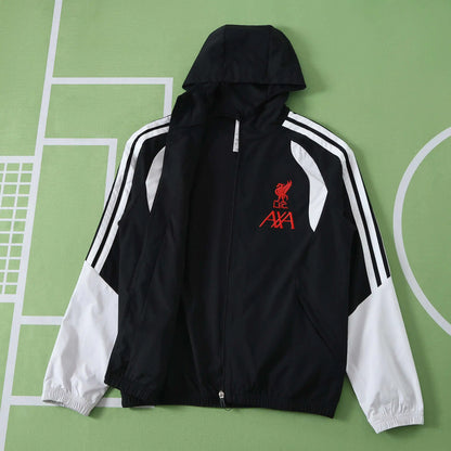 Giacca a Vento Liverpool 26/27 Nero e Bianco