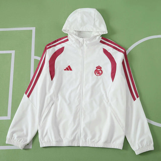 Giacca a Vento Real Madrid 26/27 Bianco