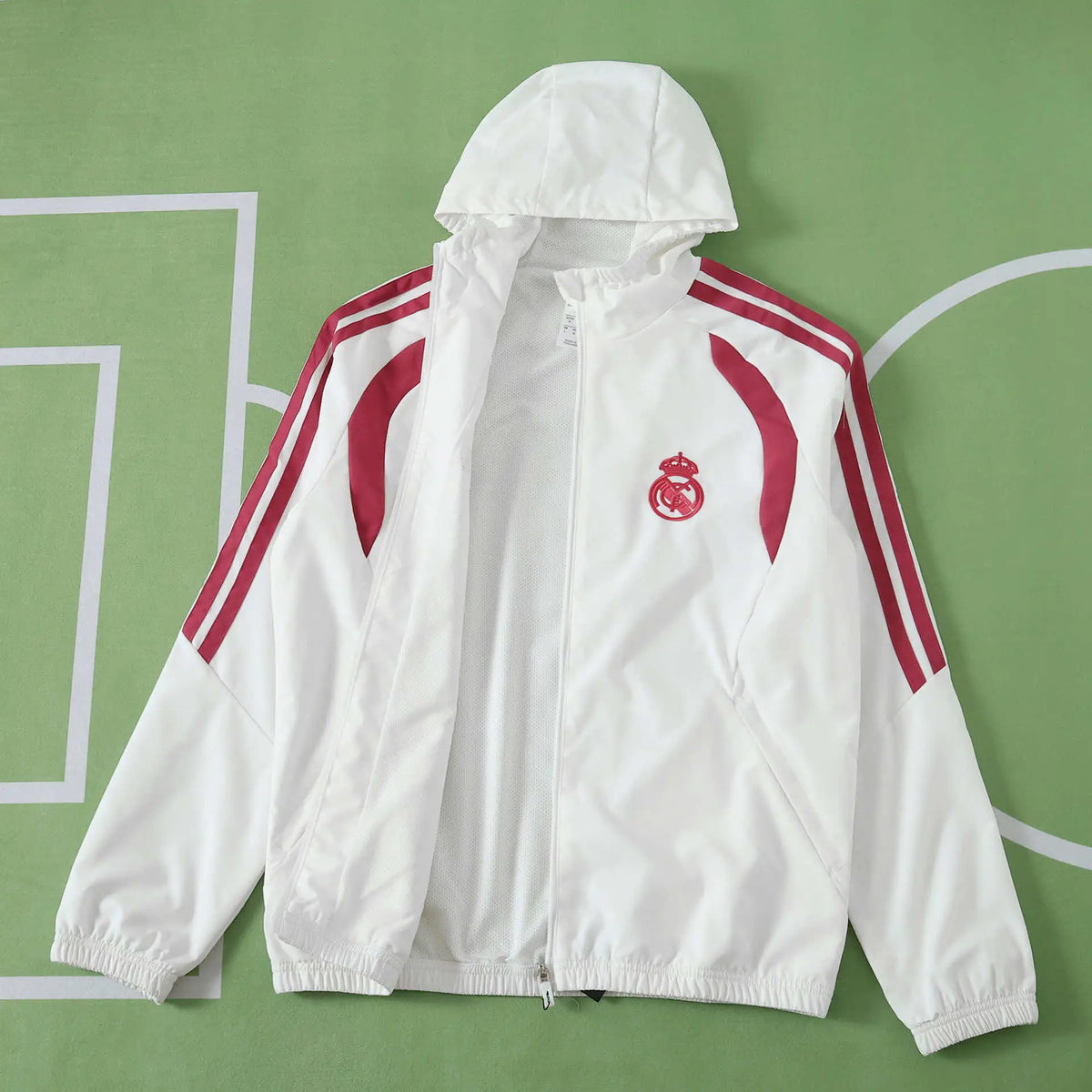 Giacca a Vento Real Madrid 26/27 Bianco