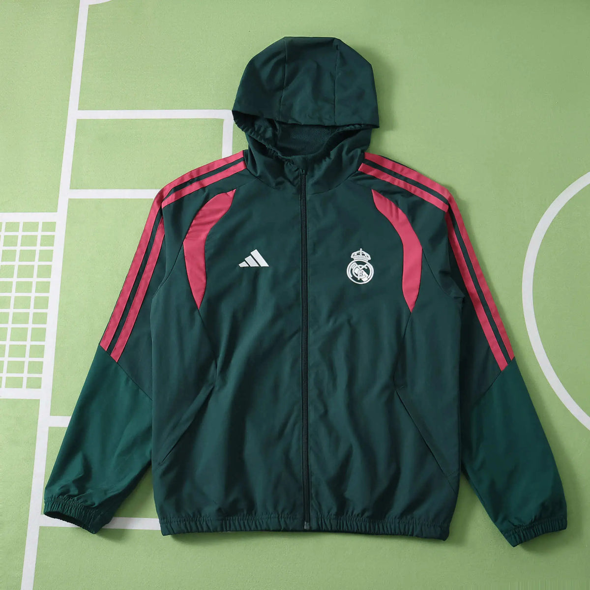 Giacca a Vento Real Madrid 26/27 Verde Scuro