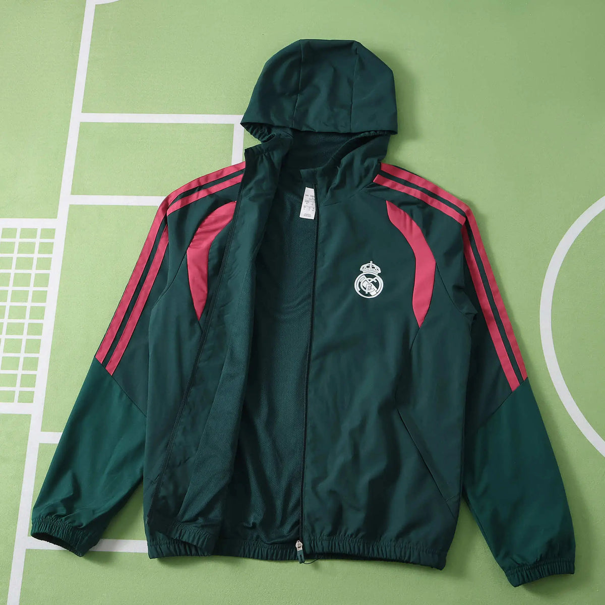 Giacca a Vento Real Madrid 26/27 Verde Scuro