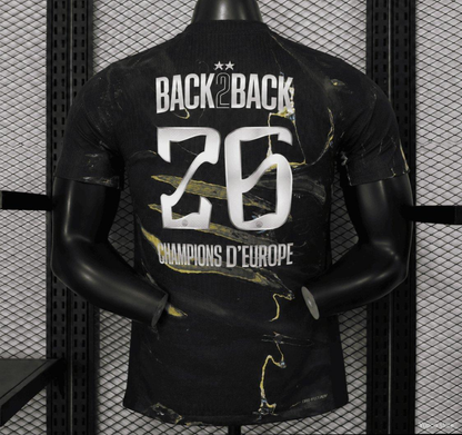 Maglia PSG Fifth 25/26 Champions d'Europe Nera | Maglia da Calcio