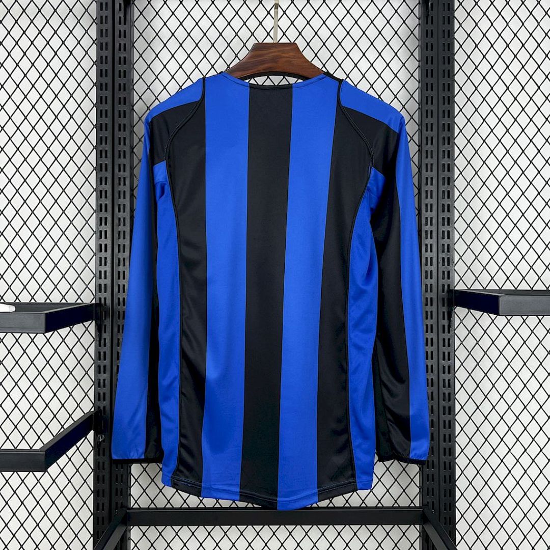 Maglia Inter Milan Home 04/05 Retro Manica Lunga