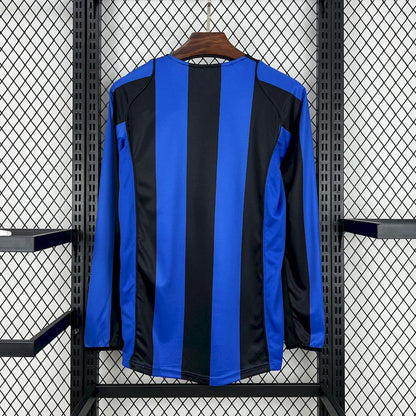 Maglia Inter Milan Home 04/05 Retro Manica Lunga