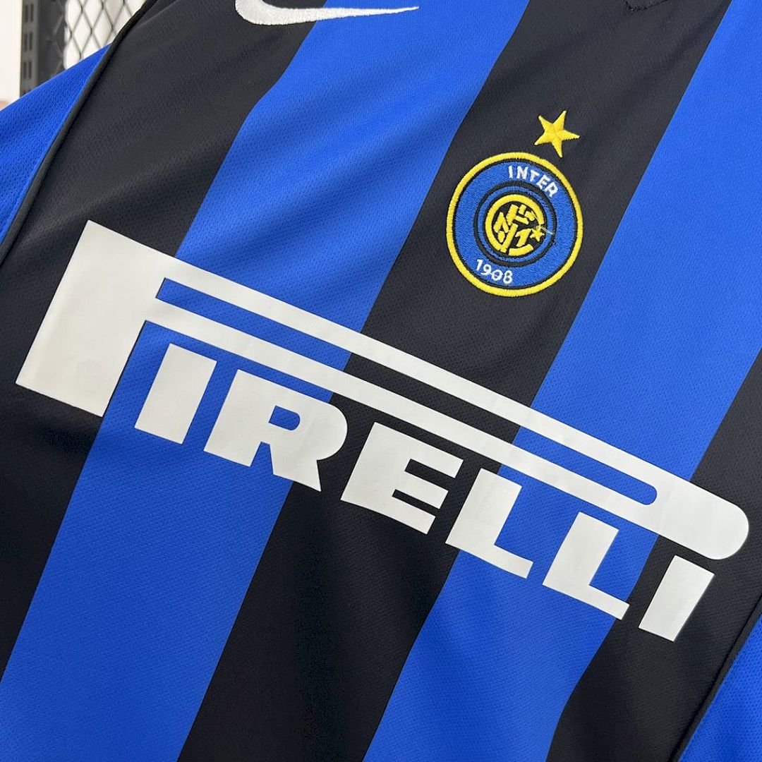 Maglia Inter Milan Home 04/05 Retro Manica Lunga
