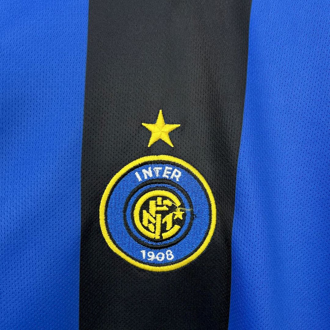 Maglia Inter Milan Home 04/05 Retro Manica Lunga