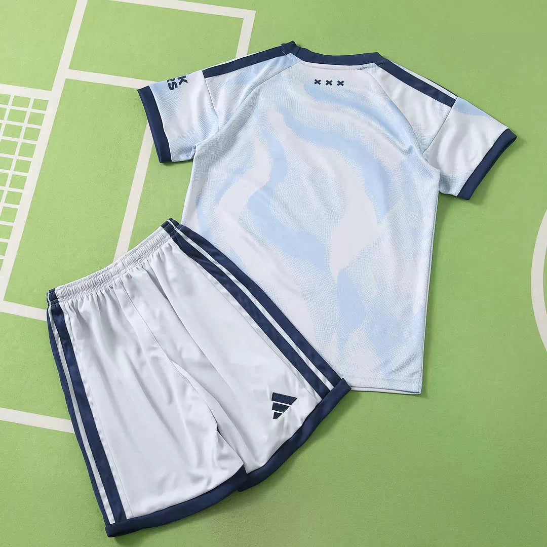 Kit Bambino Ajax Away 26/27 Azzurro | Kit da Calcio