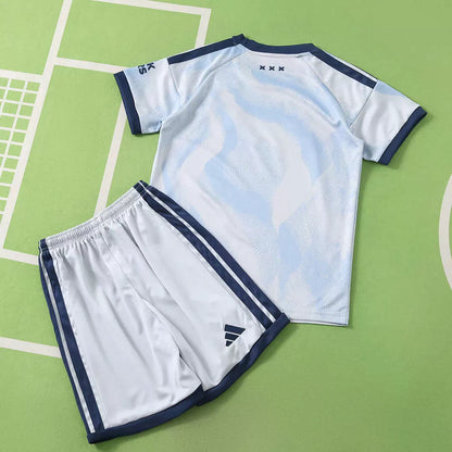 Kit Bambino Ajax Away 26/27 Azzurro | Kit da Calcio