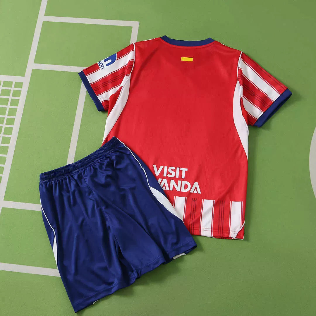 Kit Bambino Atlético De Madrid Home 26/27 Rosso e Bianco | Kit da Calcio - CalcioVivo