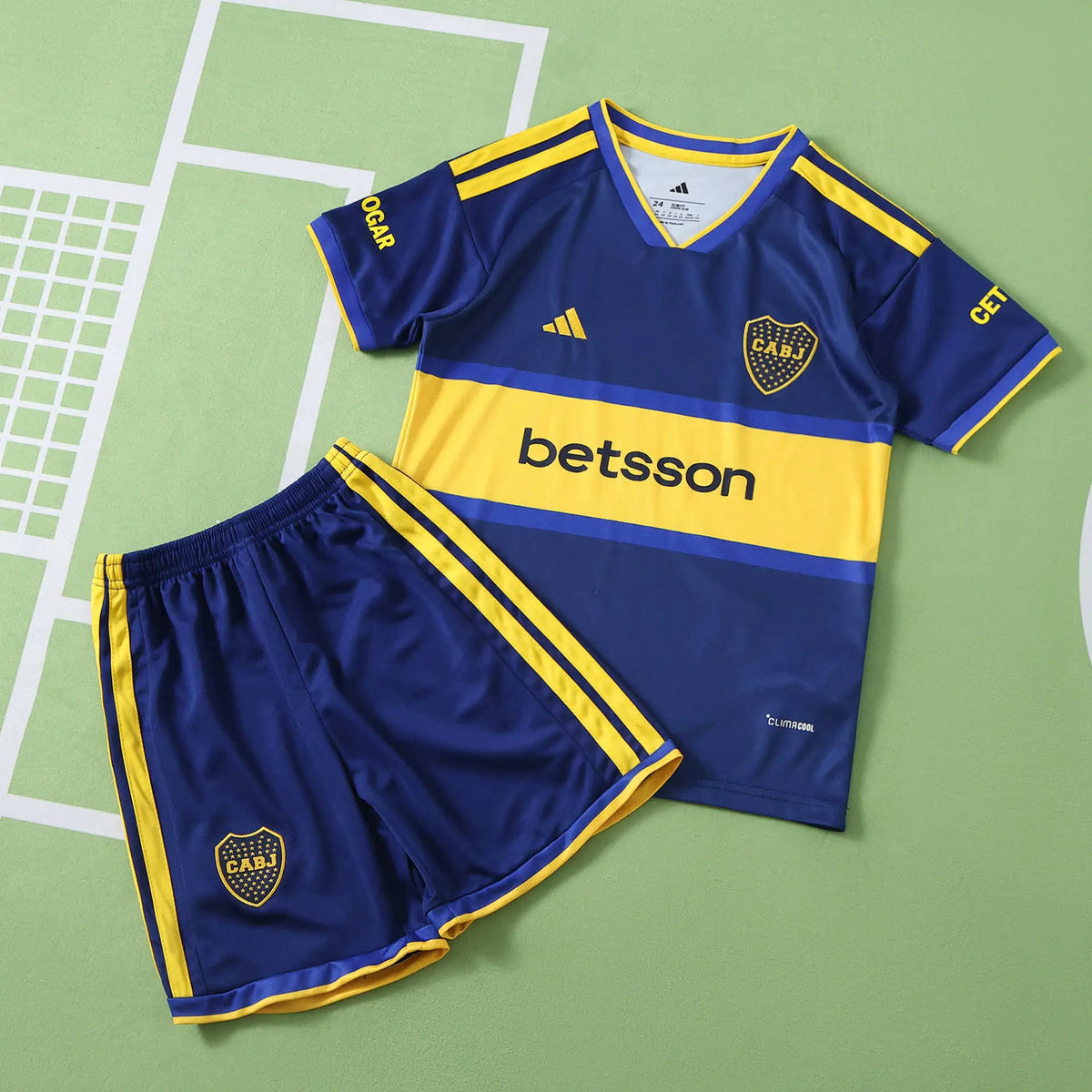 Kit Bambino Boca Juniors Home 26/27 Blu Navy e Giallo