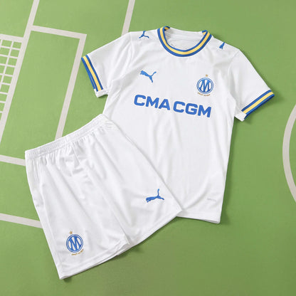 Kit Bambino Marseille Home 26/27 Bianco | Kit da Calcio - CalcioVivo