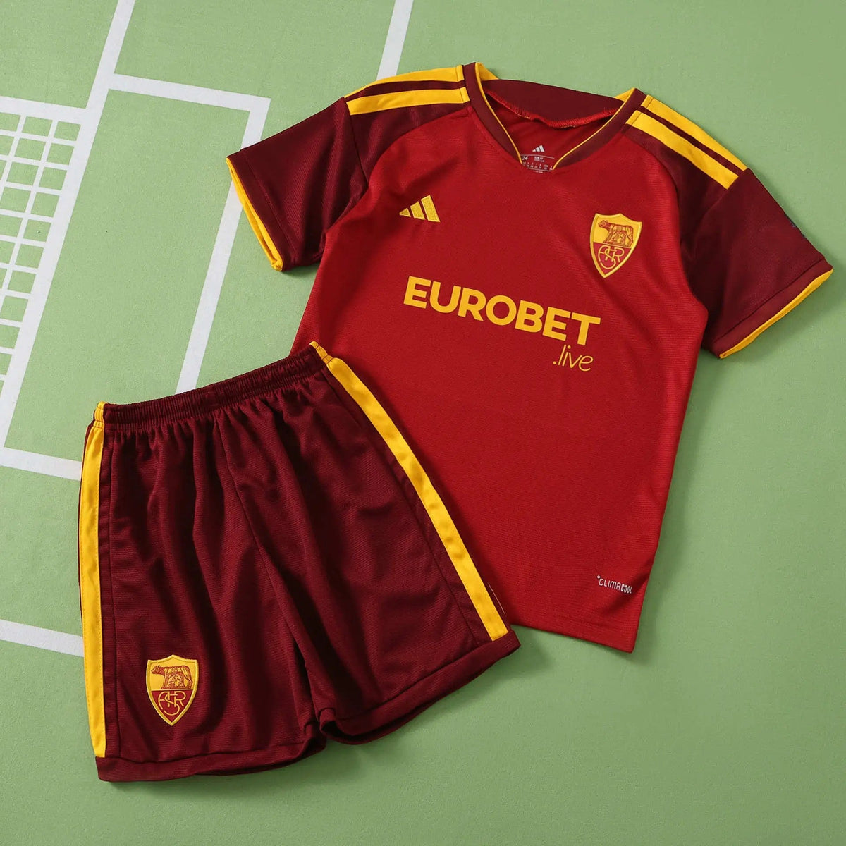 Kit Bambino Roma Home 26/27 Rosso Granata | Kit da Calcio - CalcioVivo