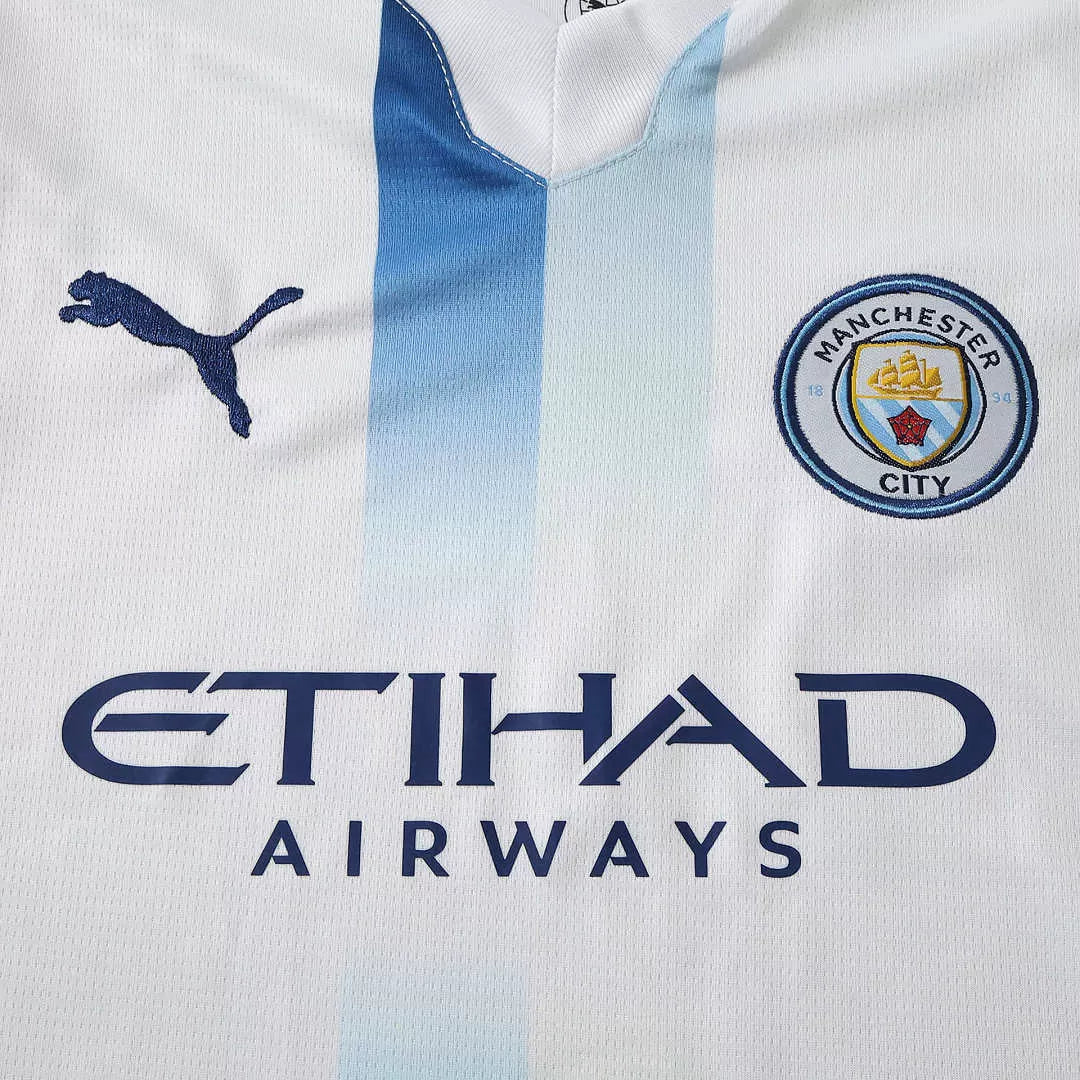 Kit Bambino Manchester City Away 26/27 Bianco | Kit da Calcio - CalcioVivo
